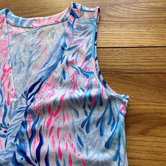 Lilly Pulitzer Amina Swing Dress in Kaleidoscope Coral Size Small - Picture 7 of 9